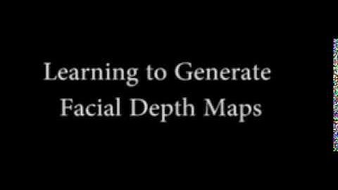 Learning to Generate Facial Depth Maps