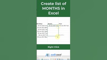 Excel autofill dates by month #exceldates