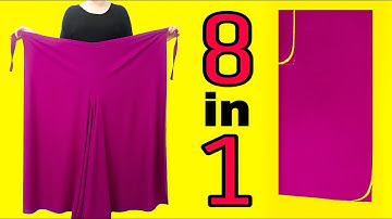 Make Very Easy Pants, Wear in 8 Different Ways!❤️As skirt, dress, romper