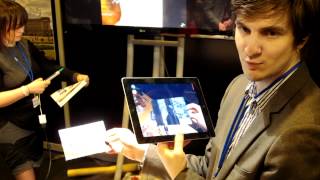 in HD - Demo of augmented reality advertising on ipad by Aurasma