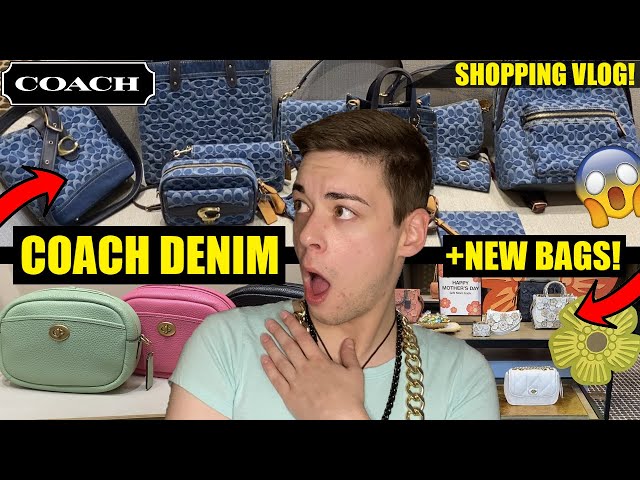 Coach SIGNATURE DENIM Shop With Me! + Mothers Day Event! - YouTube