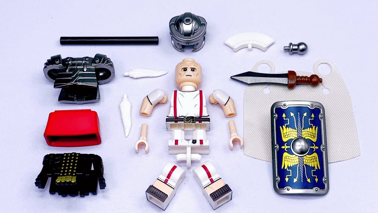 Кастомная фигурка римского легионера LEGO - Тессерарий | Неофициальные минифигурки