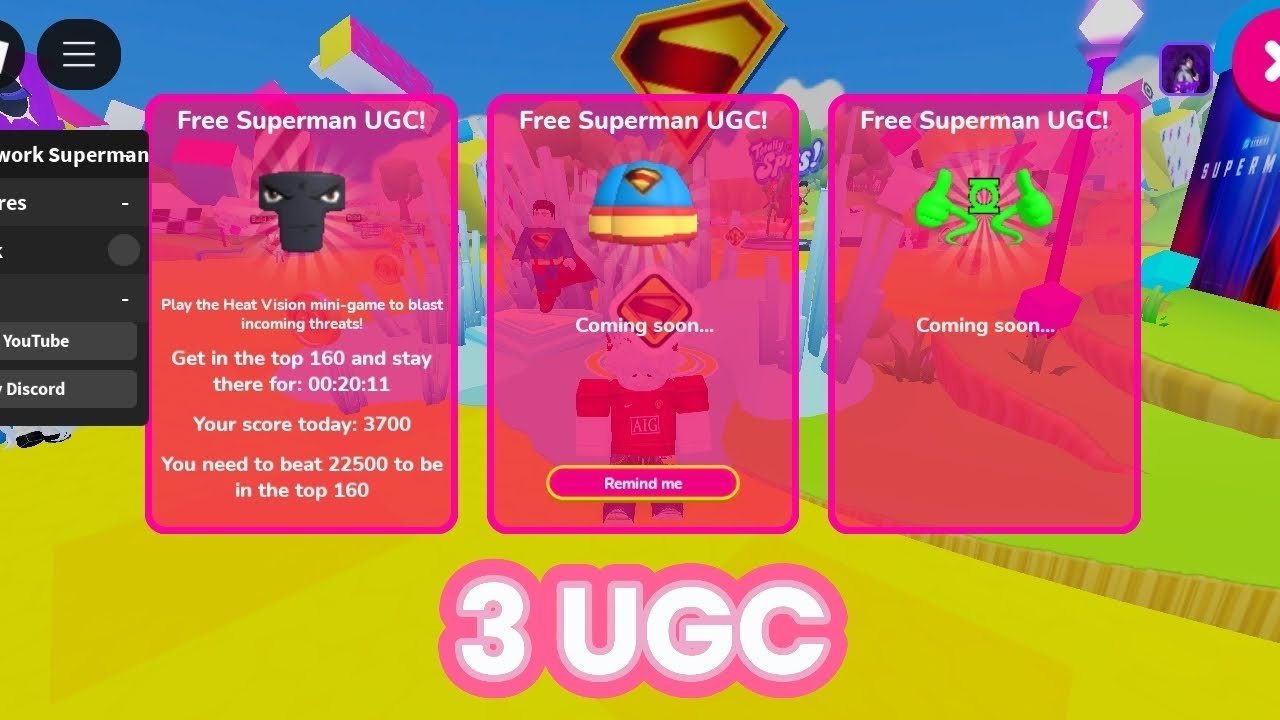 [UGC LIMITED]Cartoon Network Game On Superman event script[3UGC] - YouTube