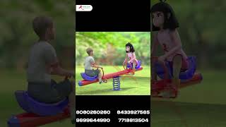 Two Seater Spring Seesaw | Children's Seesaw for Playground | SS12 | 8080260260 by royalplay.in