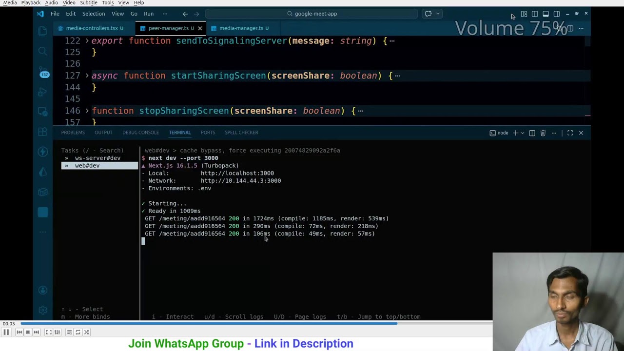 Day - 139 | Google Meet Clone - Part - 17 - Learning FullStack Web Dev ...