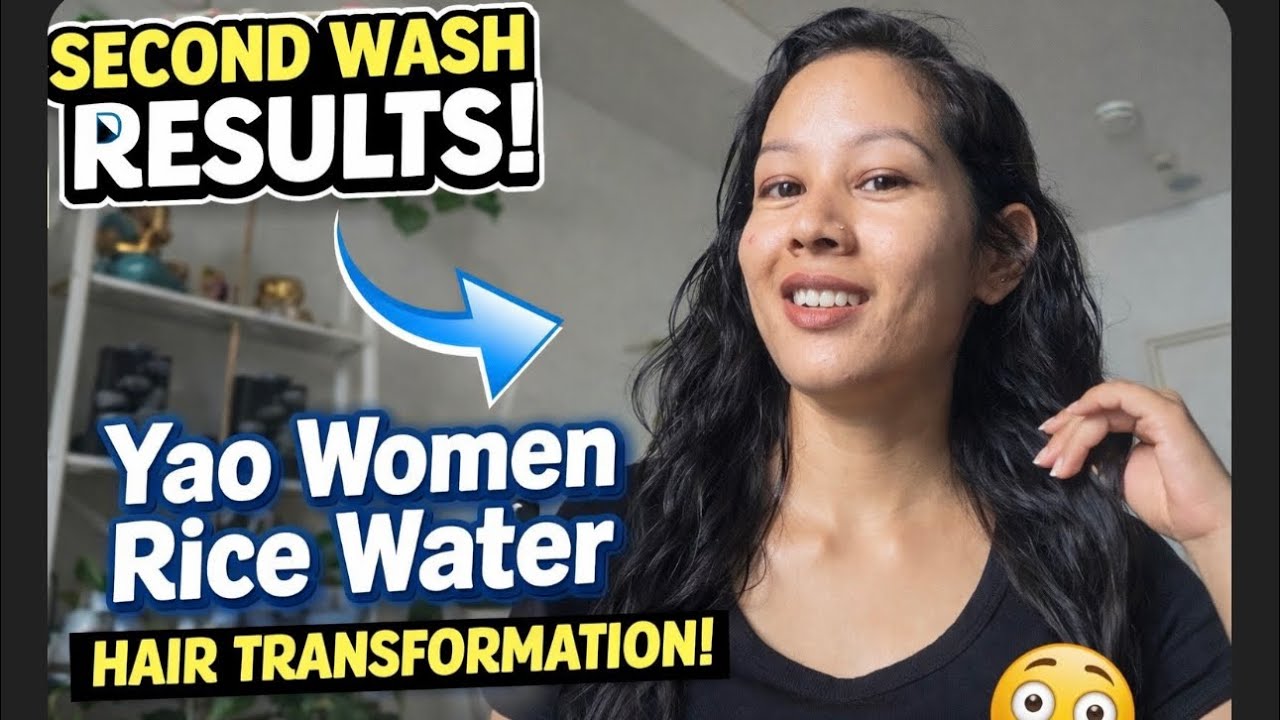 From Frizzy to Soft and Manageable  ✨ Second Wash with Yao Women Fermented Rice Water
