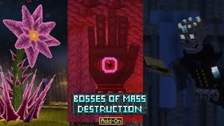 Minecraft PE Bosses of Mass Destruction Add-on Unofficial Port Mod Showcase