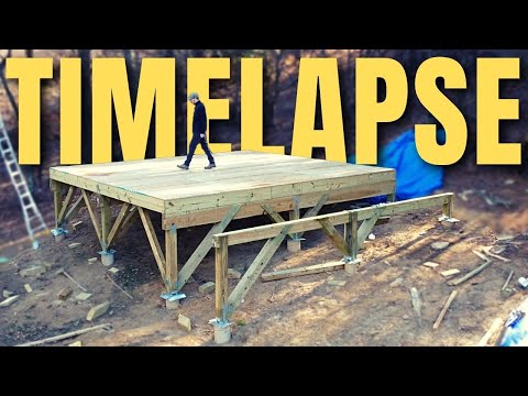 Rookie Builds CABIN POST & BEAM PLATFORM From Scratch Under 10 MINUTES | Start to Finish
