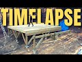 Rookie builds cabin post  beam platform from scratch under 10 minutes  start to finish