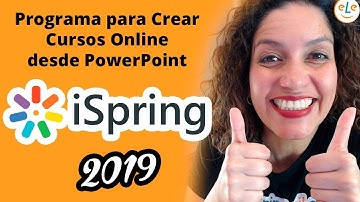 iSpring 2019 Programa para Crear Cursos Online desde PowerPoint⭐ Programas eLearning