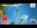 Amihan at easterlies, magpapaulan sa gitna ng umiinit na panahon | 24 Oras