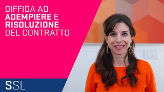 Diffida Ad Adempiere E Risoluzione Del Contratto. Cosa Fare Se Una Parte Non Esegue Il Contratto?