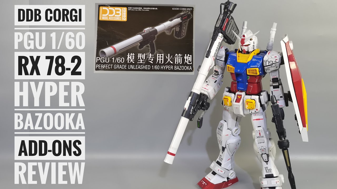 DDB Corgi Model PGU RX-78-2 Hyper Bazooka 1/60 Add-ons