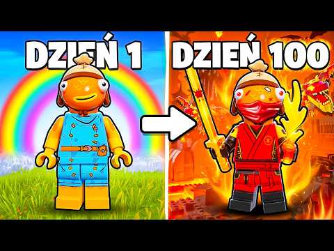 I Spent 100 Days in LEGO Fortnite NINJAGO