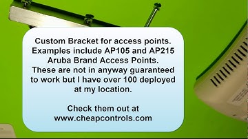 Magnetic Bracket to hold up Aruba access point to drop ceiling rails.