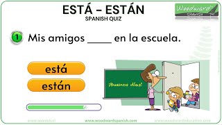 ESTÁ vs. ESTÁN Spanish Quiz | Can you get 20/20 correct? | Learn Spanish Grammar | Spanish Quizzes