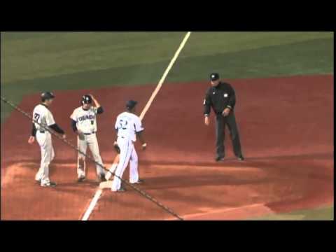 中日ドラゴンズ2014　DvsDe　5・1　大島盗塁＆大島・荒木ダブルスチール