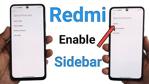 How to enable sidebar any Xiaomi/Redmi | sidebar scroll left and right | miui 14 sidebar floating