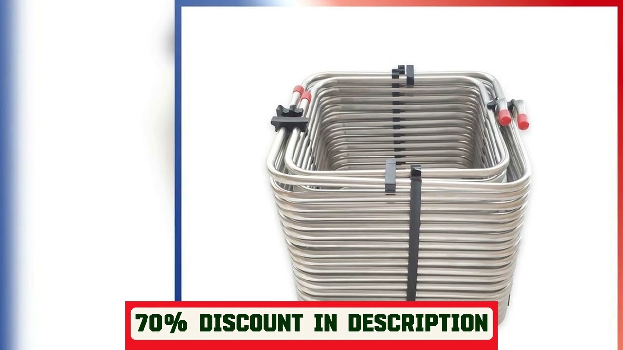 A must-have product! Square 2-Way Beer Cooling Coil Beer Cooler Jockey Box SUS Coil 5/16"OD Tube H