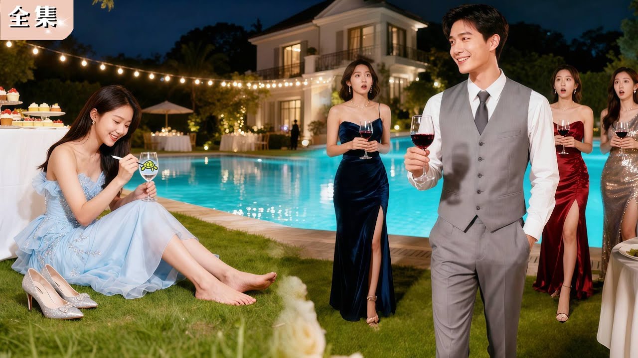 宴會上所有女人都在巴結總裁，只有赤腳窮女孩默默塗鴉！沒想到，他竟為她一眼淪陷，全場驚呆！