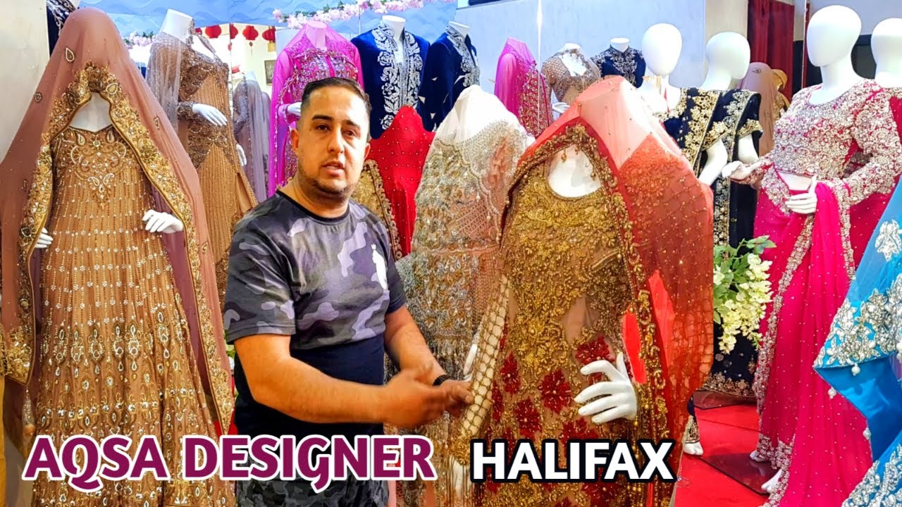 Pakistani Designer Party Wear & Bridal Nikah Dresses AQSA Designer In Halifax Desi Jatt Uk