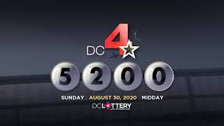 DC LOTTERY Midday 08/30/2020