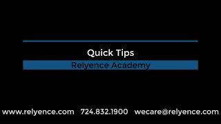 Relyence Academy Quick Tip - Highlighting Path Sets in Relyence RBD