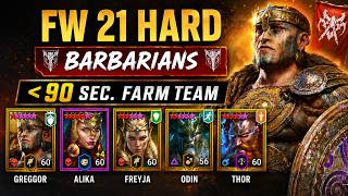 RSL FW Hard 21 in 90 sec. or less - Barbarians
