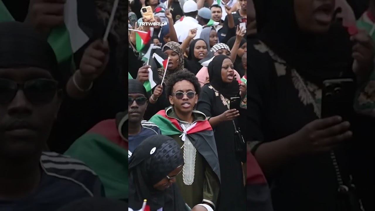 Demonstration in support of Gaza held in Nairobi, Kenya