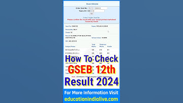 Gujarat Board 12th Result 2024 Kaise Check Kare | How To Check GSEB 12th Result 2024