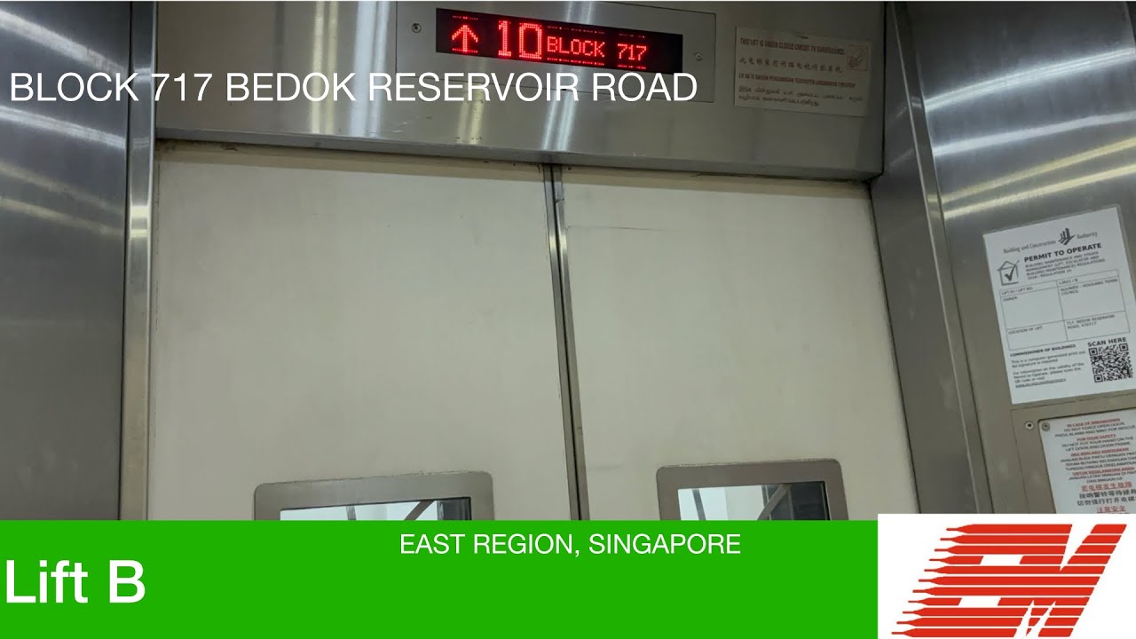 HDB Block 717 (Maisonette) Bedok Reservoir || EM Elevator (Lift B)