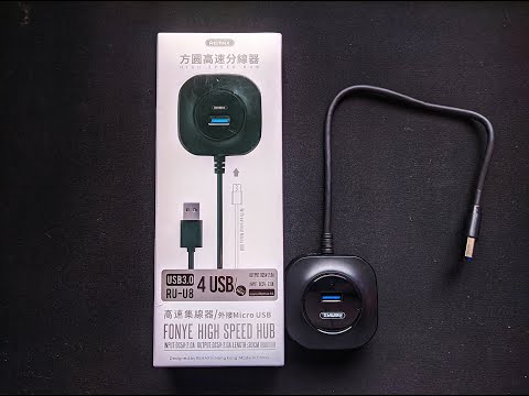 Unboxing and Testing Remax RU-U8 USB3.0 Hub (Fonye)