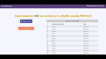 💥Como importar CSV con acentos y ñ a MySQL usando PHP Facil💥