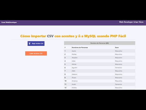 💥Como importar CSV