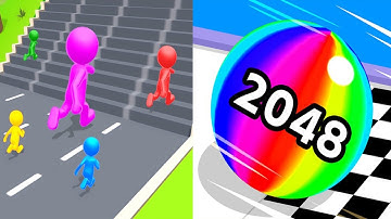 Shape shifting VS Ball Run 2048 - All Level Gameplay Walkthrough Android iOS Ep3