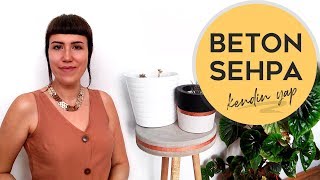 Beton Sehpa Nasıl Yapılır? Ev Dekorasyonu Pınar Sarıgöl