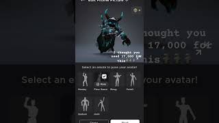 I thought you need 17000 #Roblox #korblox