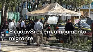 MACABRO HALLAZGO | Eran 2 los cuerpos enterrados en un parque utilizado como campamento migrante