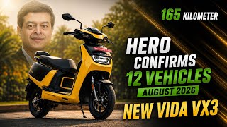 Hero Confirm 12 New product in 2026 🤯🔥- Ice + Ev | New Vida Fixed Battery | Hero Vida new