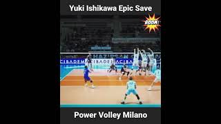Yuki Ishikawa Epic One Foot Save