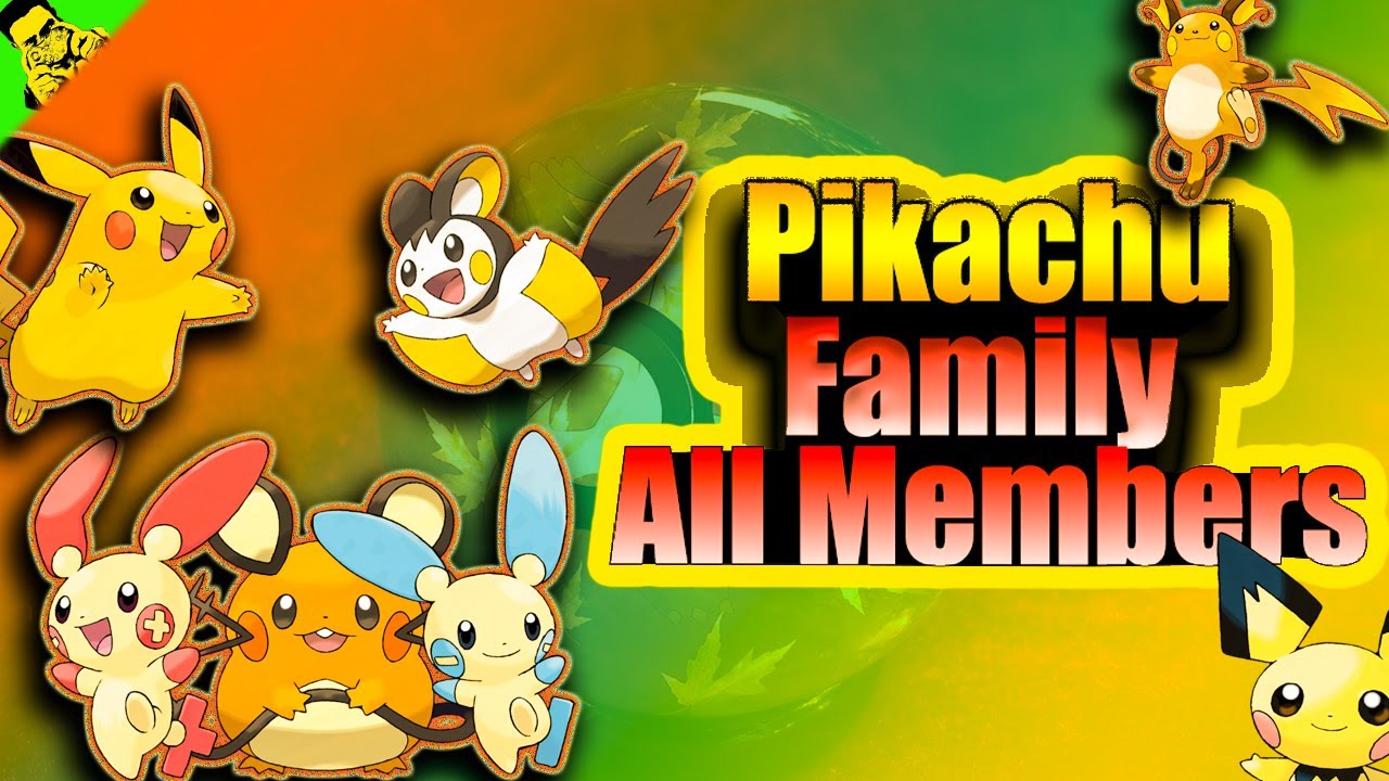 Pichachu Member Pikachu Family All members Explained in Tamil | Pokemon Stats and Types ...