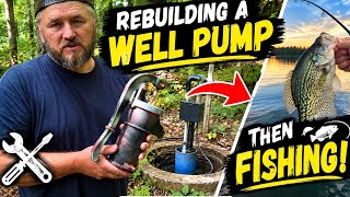 Can we get this old well pump working? Then go fishing! #pitcherpumprepair #wellpumprepair