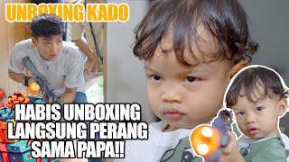 Download Lagu Lagi UNBOXING KADO, di gangguin papa, Mas Garuda langsung ngajak Perang!! MP3