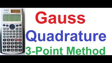 Gauss Quadrature 3-Point Method (Numerical Integration) on Casio fx-991ES Scientific Calculator