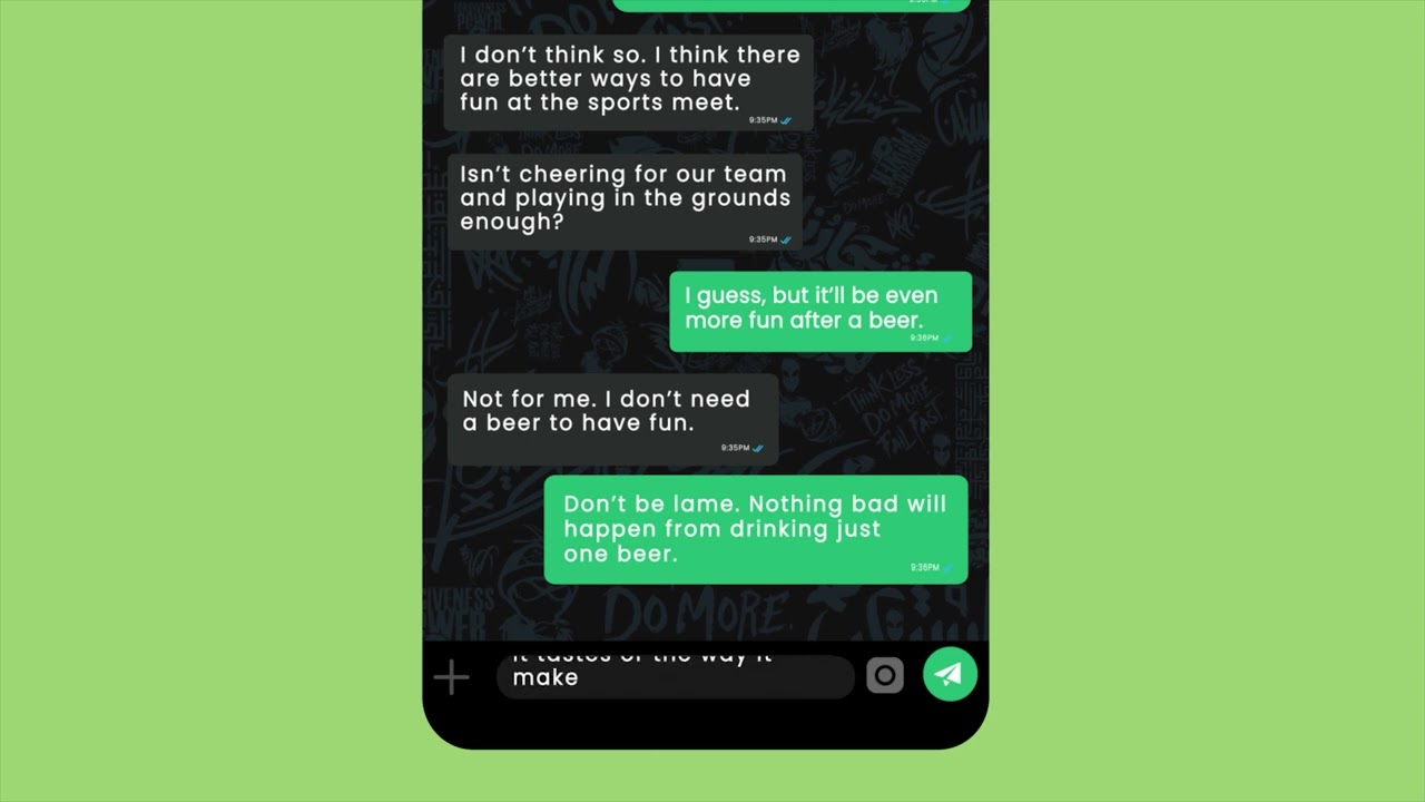 Saying No to Alcohol