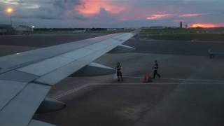 Landing in melbourne florida as american 1872 from charlotte. great
sunset backing up our approach into runway 9r.
kmlb-kclt-kphl-kclt-kmlb airbus a319 https...