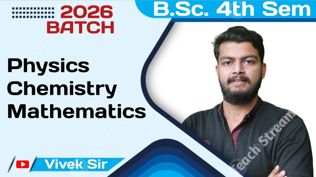 B.Sc. 4th SEMESTER 2026 BATCH. MATH GROUP. 