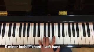 ABRSM Grade 2 - E minor broken chord - Left hand