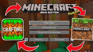 How To Convert Crafting and building into Minecraft Java Edition 😱