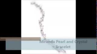 Bridal Jewelry: Miranda Pearl and Crystal Bracelet